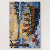 Nova Scotia Duck Tolling Retriever Christmas Boat Legpuzzel (Verticaal)