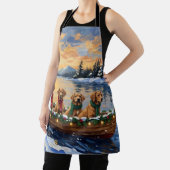 Nova Scotia Duck Tolling Retriever Christmas Boat  Schort (Insitu)