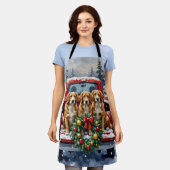 Nova Scotia Duck Tolling Retriever Christmas Red Schort (Gedragen)