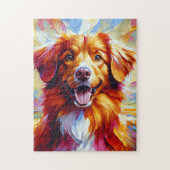 Nova Scotia Duck Tolling Retriever Dog Legpuzzel (Verticaal)