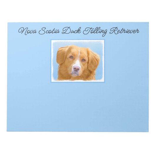 Nova Scotia Duck Tolling Retriever Dog Notitieblok (Voorkant)