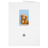 Nova Scotia Duck Tolling Retriever Dog Painting (Achterkant)