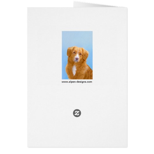 Nova Scotia Duck Tolling Retriever Dog Painting (Achterkant)