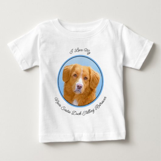 Nova Scotia Duck Tolling Retriever Dog Painting (Voorkant)