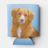 Nova Scotia Duck Tolling Retriever Dog Painting Blikjeskoeler (Achterkant)