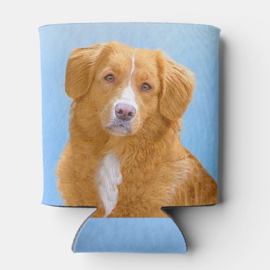 Nova Scotia Duck Tolling Retriever Dog Painting Blikjeskoeler (Achterkant)