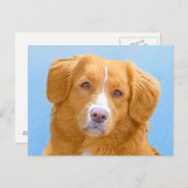 Nova Scotia Duck Tolling Retriever Dog Painting Briefkaart (Voorkant / Achterkant)