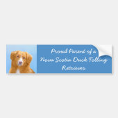 Nova Scotia Duck Tolling Retriever Dog Painting Bumpersticker (Voorkant)