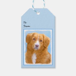 Nova Scotia Duck Tolling Retriever Dog Painting Cadeaulabel