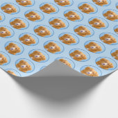 Nova Scotia Duck Tolling Retriever Dog Painting Cadeaupapier (Hoek)