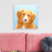 Nova Scotia Duck Tolling Retriever Dog Painting Canvas Afdruk (Insitu (Woonkamer))