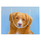 Nova Scotia Duck Tolling Retriever Dog Painting Groot Cadeauzakje (Voorkant)