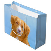 Nova Scotia Duck Tolling Retriever Dog Painting Groot Cadeauzakje (Voorkant Gekanteld)