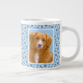Nova Scotia Duck Tolling Retriever Dog Painting Grote Koffiekop (Rechts)