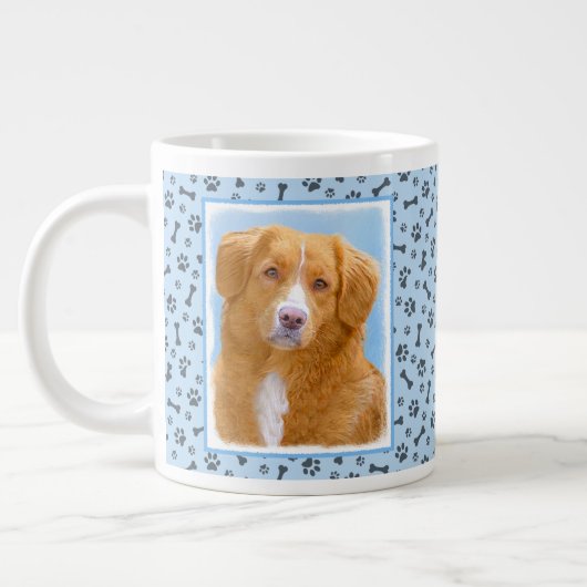 Nova Scotia Duck Tolling Retriever Dog Painting Grote Koffiekop (Links)