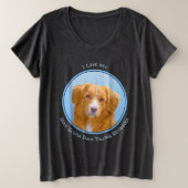 Nova Scotia Duck Tolling Retriever Dog Painting Grote Maat T-shirt (Design voorkant)