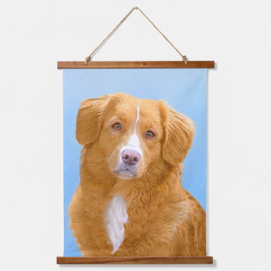 Nova Scotia Duck Tolling Retriever Dog Painting Hangend Wandkleed (Voorkant)