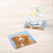 Nova Scotia Duck Tolling Retriever Dog Painting Kartonnen Onderzetters (Insitu)