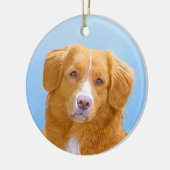 Nova Scotia Duck Tolling Retriever Dog Painting Keramisch Ornament (Links)