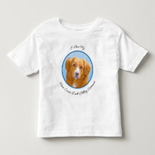 Nova Scotia Duck Tolling Retriever Dog Painting Kinder Shirts