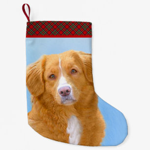 Nova Scotia Duck Tolling Retriever Dog Painting Kleine Kerstsok
