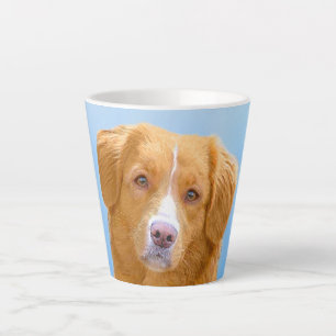 Nova Scotia Duck Tolling Retriever Dog Painting Latte Mok