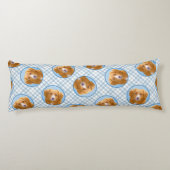 Nova Scotia Duck Tolling Retriever Dog Painting Lichaamskussen (Achterkant)