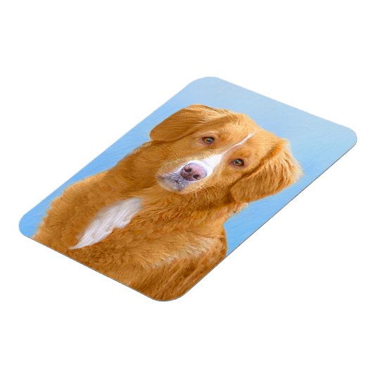 Nova Scotia Duck Tolling Retriever Dog Painting Magneet (Linkerzijde)