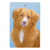 Nova Scotia Duck Tolling Retriever Dog Painting Mini Klembord (Achterkant)