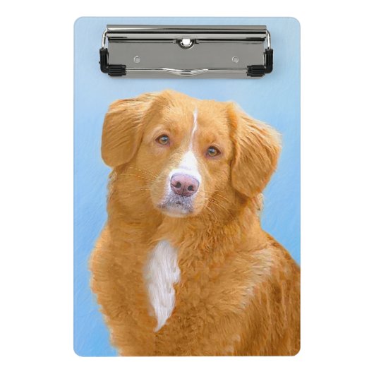 Nova Scotia Duck Tolling Retriever Dog Painting Mini Klembord (Voorkant)