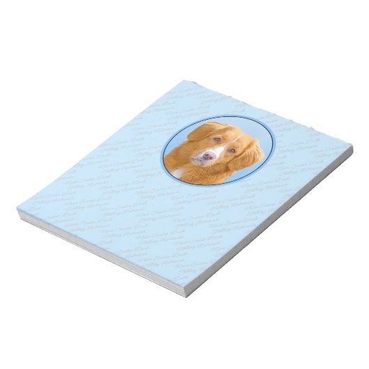 Nova Scotia Duck Tolling Retriever Dog Painting Notitieblok (Linkerzijde)
