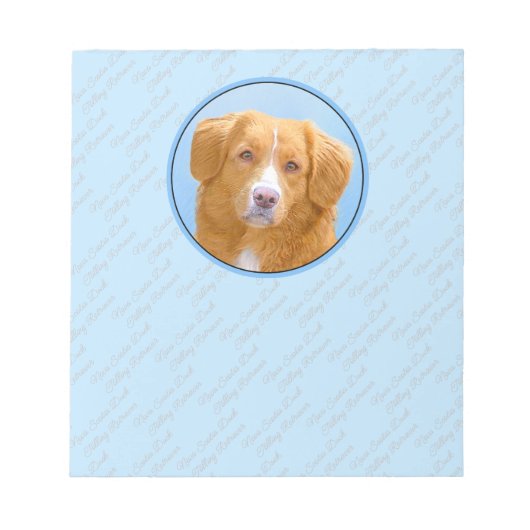 Nova Scotia Duck Tolling Retriever Dog Painting Notitieblok (Voorkant)