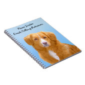 Nova Scotia Duck Tolling Retriever Dog Painting Notitieboek (Rechterzijde)