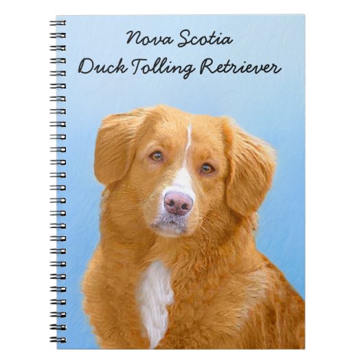 Nova Scotia Duck Tolling Retriever Dog Painting Notitieboek (Voorkant)