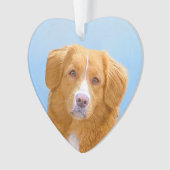 Nova Scotia Duck Tolling Retriever Dog Painting Ornament (voorkant)