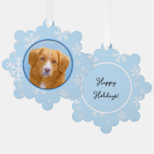 Nova Scotia Duck Tolling Retriever Dog Painting Ornament Kaart