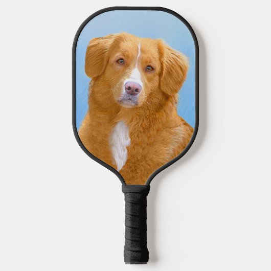 Nova Scotia Duck Tolling Retriever Dog Painting Pickleball Paddle (Voorkant)