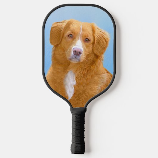Nova Scotia Duck Tolling Retriever Dog Painting Pickleball Paddle (Achterkant)