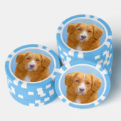 Nova Scotia Duck Tolling Retriever Dog Painting Poker Chips (Opstapeling)