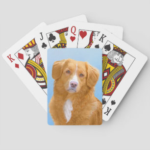 Nova Scotia Duck Tolling Retriever Dog Painting Pokerkaarten