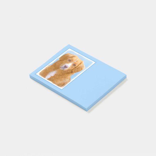 Nova Scotia Duck Tolling Retriever Dog Painting Post-it® Notes (Schuin)
