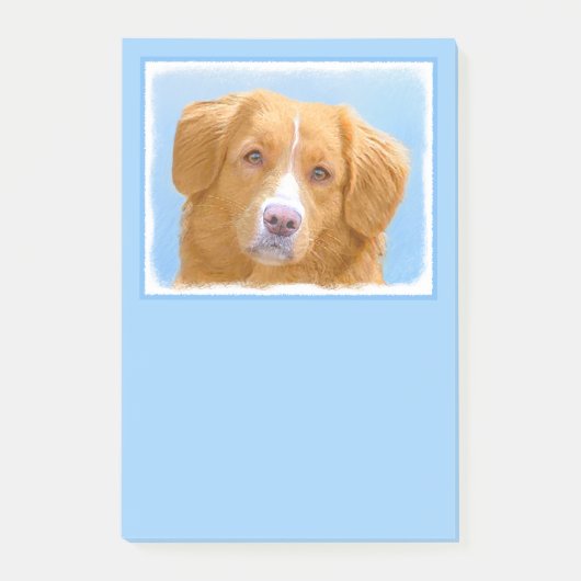 Nova Scotia Duck Tolling Retriever Dog Painting Post-it® Notes (Voorkant)