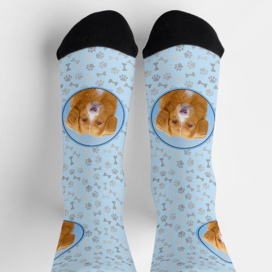 Nova Scotia Duck Tolling Retriever Dog Painting Sokken (Top)