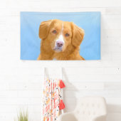 Nova Scotia Duck Tolling Retriever Dog Painting Spandoek (Insitu)