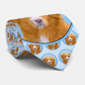 Nova Scotia Duck Tolling Retriever Dog Painting Stropdas (Opgerold)