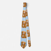 Nova Scotia Duck Tolling Retriever Dog Painting Stropdas (Voorkant)