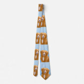 Nova Scotia Duck Tolling Retriever Dog Painting Stropdas (Achterkant)