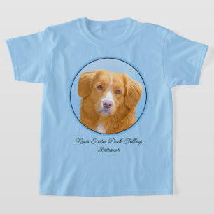Nova Scotia Duck Tolling Retriever Dog Painting T-shirt