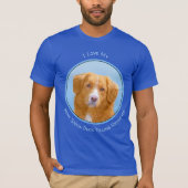 Nova Scotia Duck Tolling Retriever Dog Painting T-shirt (Voorkant)