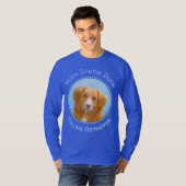 Nova Scotia Duck Tolling Retriever Dog Painting T-shirt (Voorkant volledig)